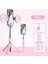 Pembe, Hafif Katlanabilir Tripod Monopod Kablosuz Bluetooth Uyumlu Selfie Çubuğu, Android Canlı Tripod Için IPhone Için LED Halka Işıklı (Yurt Dışından) 1
