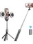 Siyah Çift Işıklar 4in1 Kablosuz Bluetooth Özçekim Çubuğu Tripod LED Halka Işık ile Özçekim Uzatılabilir Monopod Standı iPhone Androis Xiaomi Gt (Yurt Dışından) 1