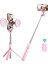 Siyah Çift Işıklar 4in1 Kablosuz Bluetooth Özçekim Çubuğu Tripod LED Halka Işık ile Özçekim Uzatılabilir Monopod Standı iPhone Androis Xiaomi Gt (Yurt Dışından) 3