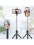 Siyah Mamen Bluetooth Selfie Sopa Tripod Monopod Güzelleştirici Dolgu Işığı ile 10 M Uzaktan Kumanda Huaweı Xiaomi Telefonları Evrensel (Yurt Dışından) 4