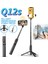 Siyah Taşınabilir Selfie Çubuğu Teleskopik Alüminyum Alaşım Tripod Samsung iPhone Pro Max Xiaomi 12 S Ultra Telefon Için Bluetooth Uzaktan Kumanda ile (Yurt Dışından) 4