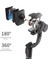 Q08 Siyah Q08 Bluetooth Selfie Çubuğu El Gimbal Sabitleyici Anti-Shake Selfie Çubuğu Genişletilebilir Mini Tripod Huawei Ios Android Için (Yurt Dışından) 3