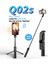 Q02 Kablosuz Bluetooth Selfie Sopa Ios Android Cep Telefonu ile Dolgu Işığı Deklanşör Uzaktan Kumanda Katlanabilir Mini Tripod (Yurt Dışından) 2