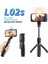 Siyah Bluetooth Kablosuz Selfie Çubuğu Tripod Katlanabilir Uzatılabilir Evrensel Monopod Akıllı Telefonlar Için Kamera Zamanlayıcı Dolgu Işığı ile (Yurt Dışından) 2