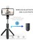 Siyah Bluetooth Kablosuz Selfie Çubuğu Tripod Katlanabilir Uzatılabilir Evrensel Monopod Akıllı Telefonlar Için Kamera Zamanlayıcı Dolgu Işığı ile (Yurt Dışından) 4