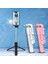 Pembe Cep Telefonu Selfie Çubuğu Güzellik Dolgu Işığı Tripod iphone 8 11 12 Pro Bluetooth Selfie Çubuğu Xiaomi Huawei Telefon Standı (Yurt Dışından) 5