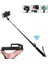 Siyah Mini Uzatılabilir El Monopod Tripodlu Bluetooth Selfie Sopa Gopro3 3+ 4 SJ3000/4000 Xiaoyi Telefonlar Iphone 5 6 7 (Yurt Dışından) 2