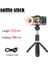 Pembe Işıklı Cool Dıer 2022 Yeni Ayarlanabilir Kablosuz Bluetooth Selfie Çubuğu Katlanabilir Tripod + Uzaktan Deklanşör + Dolgu Işığı Selfie Stck (Yurt Dışından) 1