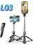 Beyaz L03AKSESUARLAR Kaıqısj Kablosuz Bluetooth Selfie Çubuğu Katlanabilir Mini Tripod Uzaktan Deklanşör Kontrollü iPhone 11 Pro Android Için Huawei Xiaomi (Yurt Dışından) 4