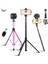 Siyah Selfie Sopa Telefon Tripod iPhone Samsung Web Kamerası Gopro Evrensel Telefon Tutucu Bluetooth ile Hafif Kamera Tripod Standı (Yurt Dışından) 2