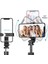 Siyah Selfie Çubuğu Tripod Kablosuz Uzaktan Kumandalı Mini Uzatılabilir Selfie Çubuğu 360° Döndürme Akıllı Telefonlar Için Telefon Standı Tutucu Gopro (Yurt Dışından) 5