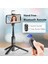 Pembe Yenı Akıllı Telefon Tutucu Selfie Çubuğu Tripod Katlanabilir Tripod Dolgu Işığı ile Kablosuz Bluetooth iPhone 14 13 Android Telefon Klip (Yurt Dışından) 3
