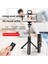 Işıkları ile Kablosuz Bluetooth Selfie Çubuğu Tripod Katlanabilir Braket Xiaomi Redmi IPhone 12 Samsung Akıllı Telefon Android Ios Tutucu Z8Z2 (Yurt Dışından) 3