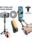 Stil B Beyaz Selfie Çubuğu Tripodlu Gimbal Sabitleyici LED Işık iPhone Android Cep Telefonu Standı Tutucu Akıllı Telefon Bluetooth Monopod (Yurt Dışından) 2