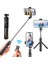 Kablosuz Uzaktan Kumandalı Siyah Selfie Çubuğu Tripod, iPhone Xiaomi Için Mini Uzatılabilir 4'ü 1 Arada Selfie Çubuğu 360° Döndürme Telefon Standı Tutucu (Yurt Dışından) 4