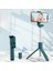 Beyaz Kablosuz Bluetooth Uyumlu Selfie Çubukları Katlanabilir Mini Tripod Deklanşör Uzaktan Kumanda Xiaomi Huawei iphone Ios Android Için (Yurt Dışından) 2
