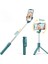Beyaz Kablosuz Bluetooth Uyumlu Selfie Çubukları Katlanabilir Mini Tripod Deklanşör Uzaktan Kumanda Xiaomi Huawei iphone Ios Android Için (Yurt Dışından) 3