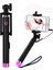 Açık Mavi Kaymaz Sap Taşınabilir Uzatılabilir Monopod Kendinden Kutuplu El Kablolu Selfie Çubuğu iPhone Akıllı Telefon Için 180 Derece Ayarlanabilir (Yurt Dışından) 3