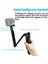 Siyah 3 Yönlü Kavrama Su Geçirmez Monopod Selfie Sopa Tripod Bağlama Aparatı Gopro Hero 10 9 8 7 6 5 4 Yi Sjcam Eken Dji Osmo Go Pro Aksesuarları (Yurt Dışından) 4