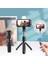 Siyah Bluetooth Kablosuz Telefon Tutucu Selfie Çubuğu Tripod Uzatılabilir Monopod Ios Android Smarthone Için Dolgu Işığı ile Uzaktan Deklanşör (Yurt Dışından) 5