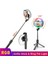 Siyah Tongdaytech Rgb Taşınabilir Bluetooth Selfie Çubuğu Kısılabilir Halka Dolgu Işığı Tripod ile Iphone Xiaomi Samsung Makyaj Video Canlı (Yurt Dışından) 3