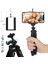 Siyah Tripod Seti Tripod Braketi Cep Telefonu Tutucu Cep Telefonu Kamera Selfie Standı Monopod Kamera Montaj Desteği iPhone Için Fotoğraf Uzaktan Kumanda (Yurt Dışından) 3