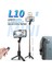 L10 Siyah Ruzsj L10 Mini Taşınabilir Selfie Çubuğu Monopod Tripod iPhone 12 Pro Max Uygun Huawei Xiaomi Gimbal Akıllı Telefon (Yurt Dışından) 2