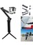 Siyah Su Geçirmez Selfie Çubuğu Yüzen El Kavrama + 3 Yollu Kavrama Kolu Monopod Kutup Tripod Gopro Hero Için Fit 9 8 7 6 Eylem Kamera (Yurt Dışından) 2