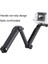Siyah Su Geçirmez Selfie Çubuğu Yüzen El Kavrama + 3 Yollu Kavrama Kolu Monopod Kutup Tripod Gopro Hero Için Fit 9 8 7 6 Eylem Kamera (Yurt Dışından) 5