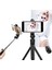 Kırmızı Selfie Çubuğu Telefon 3'ü 1 Arada Tripod Uzatılabilir Monopod, Akıllı Telefon Için Bluetooth Uyumlu Uzaktan Kumandalı Selfie Çubuğu (Yurt Dışından) 5
