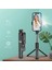 Siyah 2022 Yeni Bluetooth Kablosuz Selfie Çubuğu Mini Tripod Uzatılabilir Monopod, Ios Android Telefon Için Dolgu Işığı ile Uzaktan Deklanşör (Yurt Dışından) 5