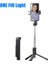 Siyah Bir Dolgu Işığı Fangtuosı 2023 Yeni Bluetooth Selfie Çubuğu Katlanabilir Kablosuz Tripod, Bluetooth Deklanşör ile Doldurma Işığı Monopod iphone Için (Yurt Dışından) 1