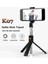 Beyaz Kablosuz Katlanabilir Selfie Sopa Telefon Tripod Uzatılabilir Monopod Akıllı Telefon Için Bluetooth Uzaktan Kumanda ile 3 In 1 Selfie Çubukları (Yurt Dışından) 2