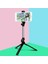 Pembe Kablosuz Bluetooth Selfie Çubuğu Taşınabilir Telefon Standı 360 ° Dönen Canlı Tripod M5TD (Yurt Dışından) 3