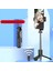 Beyaz 3'ü 1 Arada Selfie Çubuğu 360° Dönebilen Telefon Standı Tutucu Selfie Çubuğu Tripod Kablosuz Bluetooth Uzaktan Deklanşör Mini Uzatılabilir (Yurt Dışından) 3