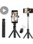 Stil A Beyaz Selfie Çubuğu Tripodlu Halka Işık iPhone Android Için LED Cep Cep Telefonu Standı Tutucu Mini Kutup Akıllı Telefon Bluetooth Monopod (Yurt Dışından) 2