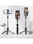Siyah Kablosuz Bluetooth Selfie Sopa Uzatılabilir Monopod Mini Tripod Dolgu Işığı ile Bluetooth Uzaktan Deklanşör Ios Android Telefon Için (Yurt Dışından) 5