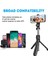 Beyaz Taşınabilir Bt Kablosuz Selfie Tripod Uzatılabilir Mini Selfie Çubuğu 360 ° Döndürme Telefon Akıllı Telefonlar Için Uzaktan Kumanda Deklanşör Standı (Yurt Dışından) 5