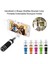 Telefon Tutucu Siyah 5 Renk Mini Uzatılabilir Kablolu Selfie Çubuğu Otoportre Çubuk Tutucu Monopod Palo Selfie Basstone iPhone Samsung Android Için (Yurt Dışından) 5