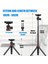 Mavi Mini Selfie Çubuğu Katlanabilir Tripod Masa Standı iPhone Kamera Gopro Için 360 Derece Bilyalı Kafa Soğuk Ayakkabı ile Uzatılabilir Kol (Yurt Dışından) 3