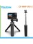 Aksiyon Kamerası Için Telesın Mini Selfie Çubuğu Kamera Braketi Mini Tripod Selfie Spor Kamerası Alüminyum Alaşımlı Plastik Ayarlanabilir Uzunluk Selfie Çubuğu (Yurt Dışından) 3