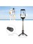 Siyah Selfie Sopa Tripod Akıllı Telefon Telefon Tutucu Q10S Dolgu Işığı Selfie Sopa Hafif Kompakt Kablosuz Telefon Tutucu (Yurt Dışından) 2