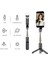 Siyah Selfie Sopa Tripod Akıllı Telefon Telefon Tutucu Q10S Dolgu Işığı Selfie Sopa Hafif Kompakt Kablosuz Telefon Tutucu (Yurt Dışından) 5
