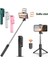 H1S Siyah 360° Dönebilen Selfie Çubuğu Tripod Akıllı Telefon Standı Canlı Yayın Makyaj Teleskopik Katlanabilir Mini Tripod Deklanşör Uzaktan Kumanda (Yurt Dışından) 4