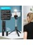 R1S Siyah Işıklı Yeni Kablosuz Bluetooth Uzaktan Kumandalı Selfie Çubuğu Deklanşör Geri Çekilebilir Mini Tripod Katlanabilir Dolgu Işığı Fotoğraf Canlı (Yurt Dışından) 1