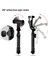 Siyah Kablosuz Bluetooth Selfie Çubuğu Tripod Katlanabilir Tripod Monopod Kamera Tutucu iPhone 13 12 Için Akıllı Telefonlar Huawei Xiaomi Samsung (Yurt Dışından) 3