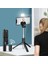 Beyaz Bluetooth Kablosuz Selfie Çubuğu Mini Tripod Ios Android Telefon Canlı Yayın Için Dolgu Işığı ile Uzatılabilir Uzaktan Deklanşör (Yurt Dışından) 4