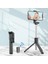 Siyah Bluetooth Kablosuz Selfie Çubuğu Mini Tripod Ios Android Telefon Canlı Yayın Için Dolgu Işığı ile Uzatılabilir Uzaktan Deklanşör (Yurt Dışından) 1