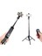 Gül Kırmızı Alüminyum Alaşım Standları Tutucu Bluetooth Selfie Sopa Tripod ile Video Blogger Monopod Için Xiaomi iPhone Huawei Telefonları (Yurt Dışından) 2