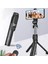 Siyah 3'ü 1 Arada Kablosuz Bt 4.0 Selfie Çubuğu Katlanabilir Mini Tripod Samsung Ios Android Için Uzaktan Kumandalı Uzatılabilir Monopod (Yurt Dışından) 4